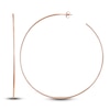 Thumbnail Image 1 of Round Wire Hoop Earrings 14K Rose Gold 75mm