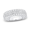 Thumbnail Image 1 of Diamond Anniversary Band 1 ct tw Round/Baguette 14K White Gold