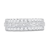 Thumbnail Image 3 of Diamond Anniversary Band 1 ct tw Round/Baguette 14K White Gold