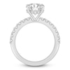 Thumbnail Image 4 of Lab-Created Diamond Engagement Ring 3-1/2 ct tw Oval/Round 14K White Gold