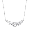 Thumbnail Image 1 of Diamond 5-Stone Necklace 1/6 ct tw Round Sterling Silver 17&quot;