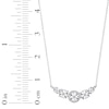 Thumbnail Image 3 of Diamond 5-Stone Necklace 1/6 ct tw Round Sterling Silver 17&quot;