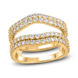 Lab-Created Diamond Enhancer Band 1-1/2 ct tw Round 14K Yellow Gold