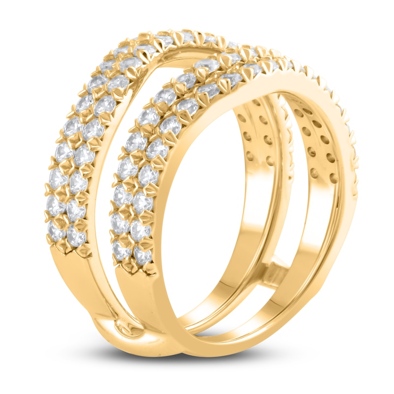 Main Image 2 of Lab-Created Diamond Enhancer Band 1-1/2 ct tw Round 14K Yellow Gold