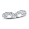 Thumbnail Image 1 of Lab-Created Diamond Contour Anniversary Band 1 ct tw Round 14K White Gold