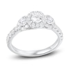 Thumbnail Image 1 of Diamond 3-Stone Engagement Ring 1-1/2 ct tw Round 14K White Gold