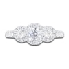 Thumbnail Image 3 of Diamond 3-Stone Engagement Ring 1-1/2 ct tw Round 14K White Gold