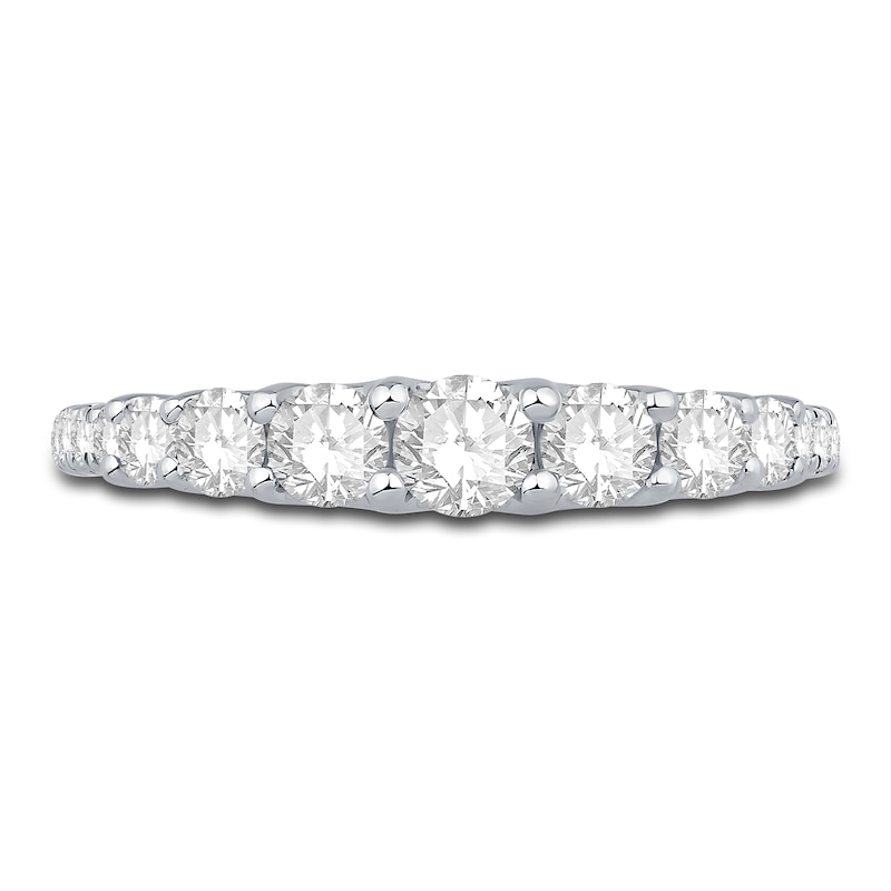 Main Image 3 of Diamond Anniversary Band 1 ct tw Round 18K White Gold