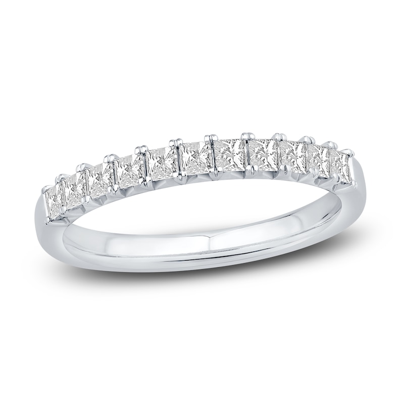 Diamond Anniversary Band 5/8 ct tw Princess 18K White Gold