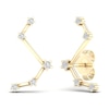 Thumbnail Image 3 of Diamond Aries Constellation Earrings 1/8 ct tw Round 14K Yellow Gold