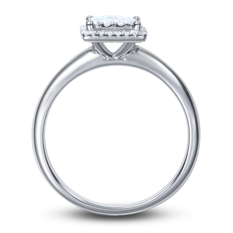 Main Image 2 of Diamond Engagement Ring 1/3 ct tw Round 14K White Gold