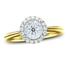 Thumbnail Image 1 of Diamond Engagement Ring 1/2 ct tw Round 14K Yellow Gold