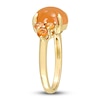 Thumbnail Image 2 of Natural Orange Moonstone & Natural Orange Sapphire Ring 14K Yellow Gold