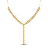 Thumbnail Image 2 of Lab-Created Diamond Lariat Necklace 5 ct tw Round 14K Yellow Gold 18&quot;