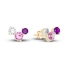 Thumbnail Image 1 of Juliette Maison Natural Multi-Gemstone Constellation Stud Earrings 10K Yellow Gold