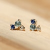 Thumbnail Image 3 of Juliette Maison Natural Multi-Gemstone Constellation Stud Earrings 10K Yellow Gold