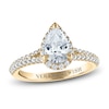 Thumbnail Image 1 of Diamond Engagement Ring 1-1/2 ct tw Pear/Round 14K Yellow Gold