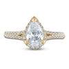 Thumbnail Image 3 of Diamond Engagement Ring 1-1/2 ct tw Pear/Round 14K Yellow Gold