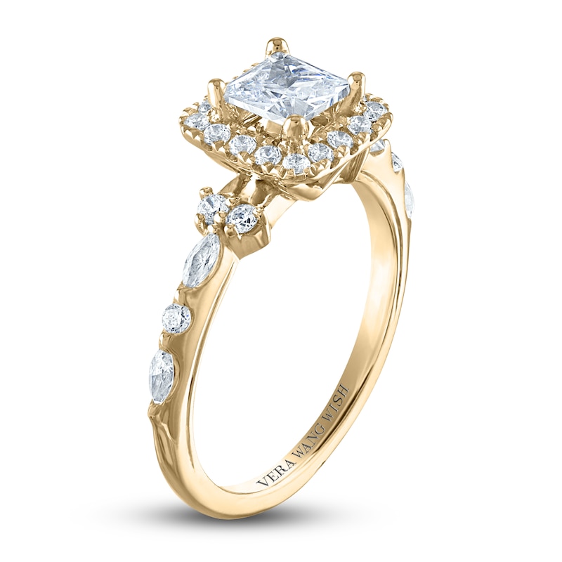 Vera Wang WISH Diamond Engagement Ring 1 ct tw Princess/Marquise/ Round ...