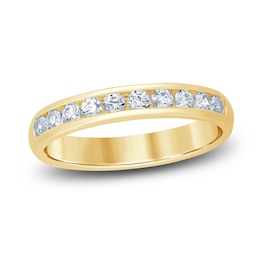 Diamond Anniversary Ring 1/2 ct tw Round 14K Yellow Gold