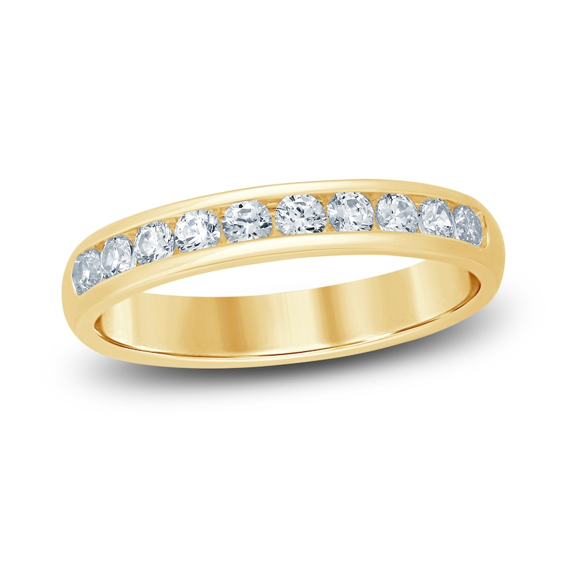 Main Image 1 of Diamond Anniversary Ring 1/2 ct tw Round 14K Yellow Gold