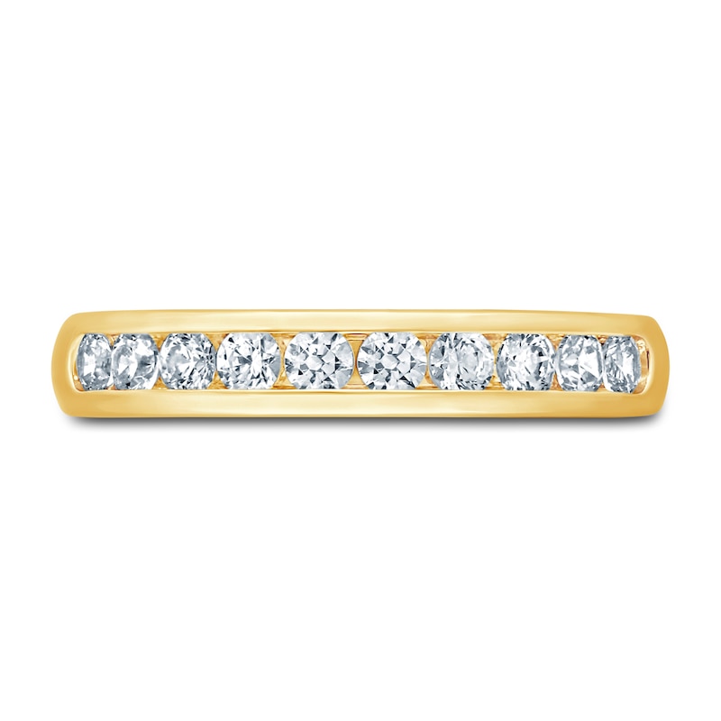 Main Image 3 of Diamond Anniversary Ring 1/2 ct tw Round 14K Yellow Gold