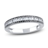 Thumbnail Image 1 of Black & White Diamond Anniversary Band 1/3 ct tw Round 14K White Gold