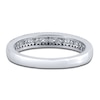 Thumbnail Image 3 of Black & White Diamond Anniversary Band 1/3 ct tw Round 14K White Gold