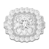 Thumbnail Image 3 of Diamond Halo Engagement Ring 4 ct tw Round 14K White Gold