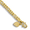 Thumbnail Image 3 of High-Polish Figaro Chain Bracelet 24K Yellow Gold 8&quot; 4.8mm