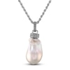 Thumbnail Image 2 of 1933 by Esquire Men's Baroque Cultured Pearl Necklace Sterling Silver 22"