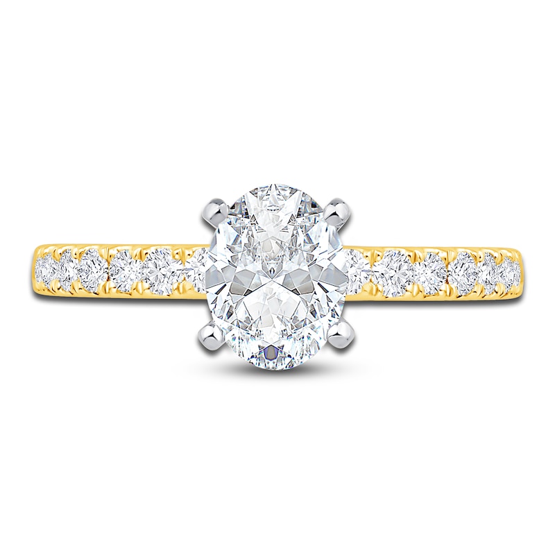 Diamond Engagement Ring 1-1/3 ct tw Oval 14K Yellow Gold