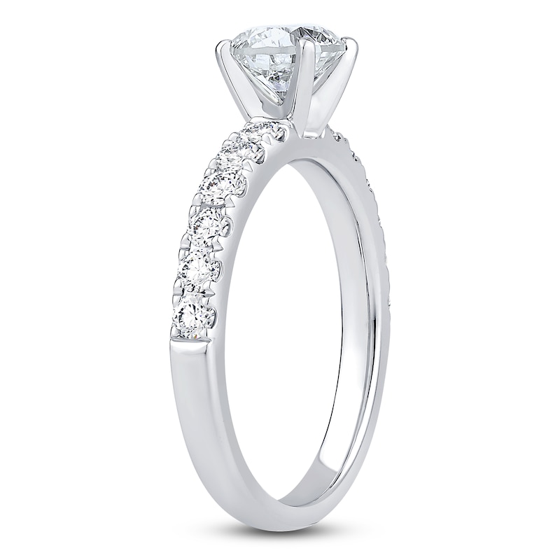 Diamond Engagement Ring 1-1/2 ct tw Round 14K White Gold