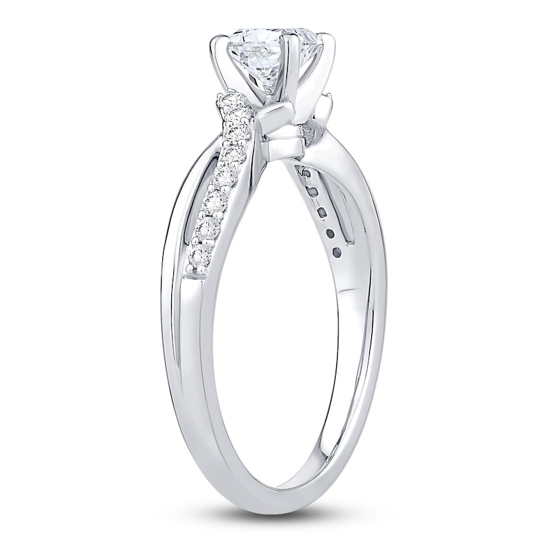 Diamond Engagement Ring 5/8 ct tw Princess 14K White Gold