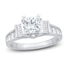 Thumbnail Image 0 of Diamond Engagement Ring 2-1/4 ct tw Princess/Round 14K White Gold