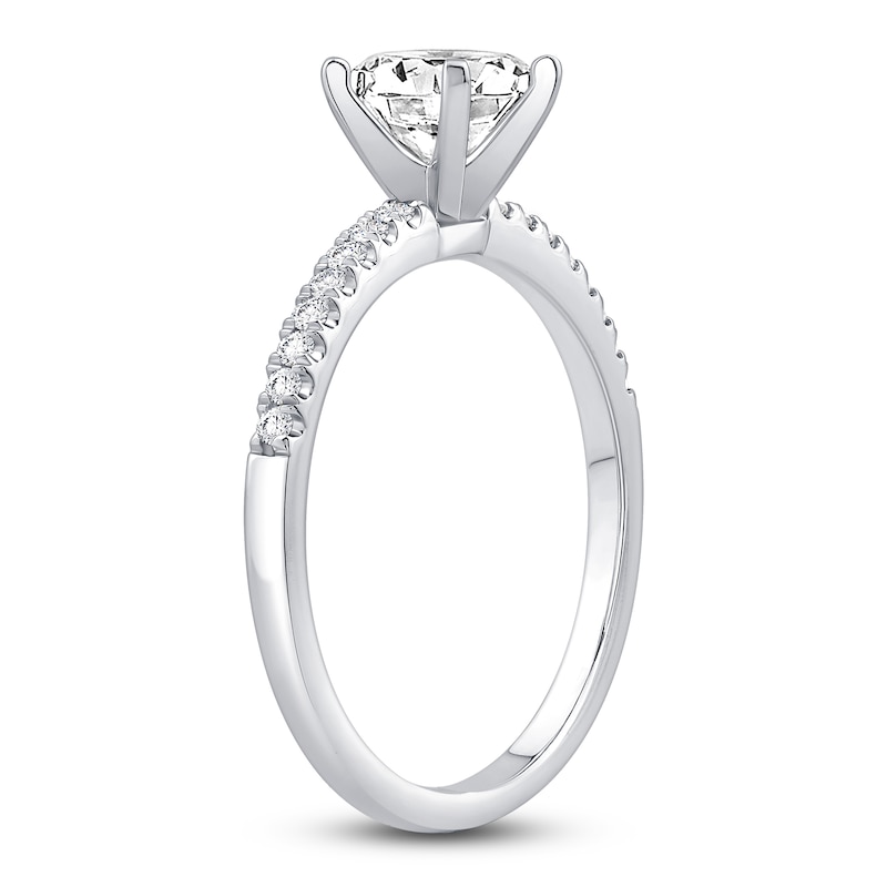 Diamond Engagement Ring 1 ct tw Round Platinum