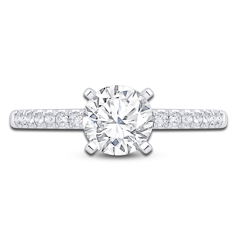 Diamond Engagement Ring 1 ct tw Round Platinum
