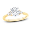 Thumbnail Image 0 of Diamond Engagement Ring 1-1/8 ct tw Oval/Baguette/ Round 14K Yellow Gold