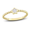 Thumbnail Image 1 of High-Polish Star Ring Diamond Accents 14K Yellow Gold