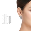 Thumbnail Image 3 of Diamond Three-Row Earrings 2 ct tw 14K White Gold