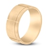 Thumbnail Image 2 of Men's Machine-Cut Wedding Band 14K Yellow Gold 9mm