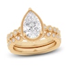 Thumbnail Image 0 of Pear & Round-Cut Lab-Created Diamond Bridal Set 2-1/3 ct tw 14K Yellow Gold