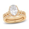 Thumbnail Image 0 of Oval & Round-Cut Lab-Created Diamond Wedding Ring 2-1/3 ct tw 14K Yellow Gold