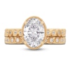 Thumbnail Image 2 of Oval & Round-Cut Lab-Created Diamond Wedding Ring 2-1/3 ct tw 14K Yellow Gold