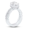 Thumbnail Image 1 of Oval & Round-Cut Lab-Created Diamond Wedding Ring 2-1/3 ct tw 14K White Gold