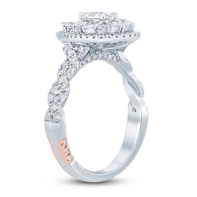 Main Image 2 of Pnina Tornai Princess, Marquise & Baguette-Cut Diamond Engagement Ring 1-1/2 ct tw 14K White Gold