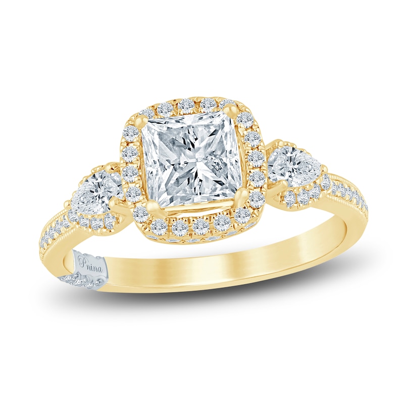 Pnina Tornai Princess, Round & Marquise-Cut Diamond Engagement Ring 1-1 ...