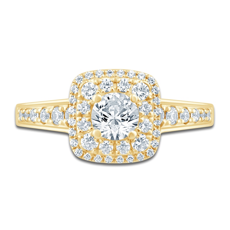 Main Image 3 of Pnina Tornai Round Diamond Engagement Ring 1-1/4 ct tw 14K Yellow Gold