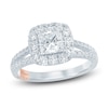 Thumbnail Image 1 of Pnina Tornai Princess & Round-Cut Diamond Engagement Ring 1-3/4 ct tw 14K White Gold