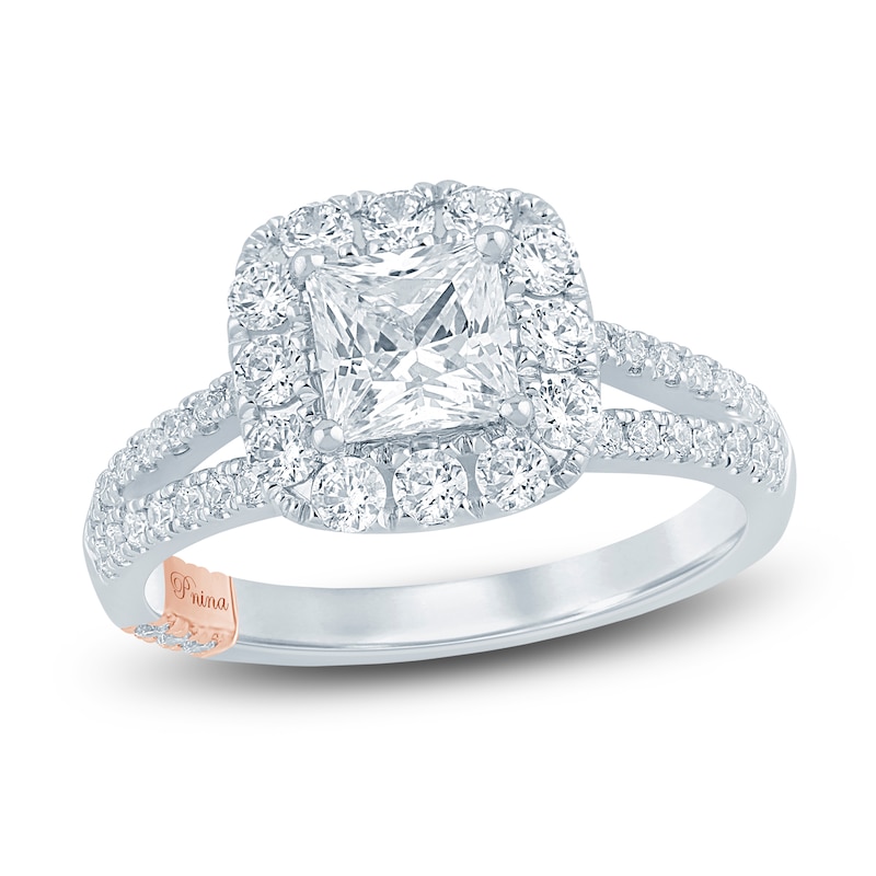 Main Image 1 of Pnina Tornai Princess & Round-Cut Diamond Engagement Ring 1-3/4 ct tw 14K White Gold